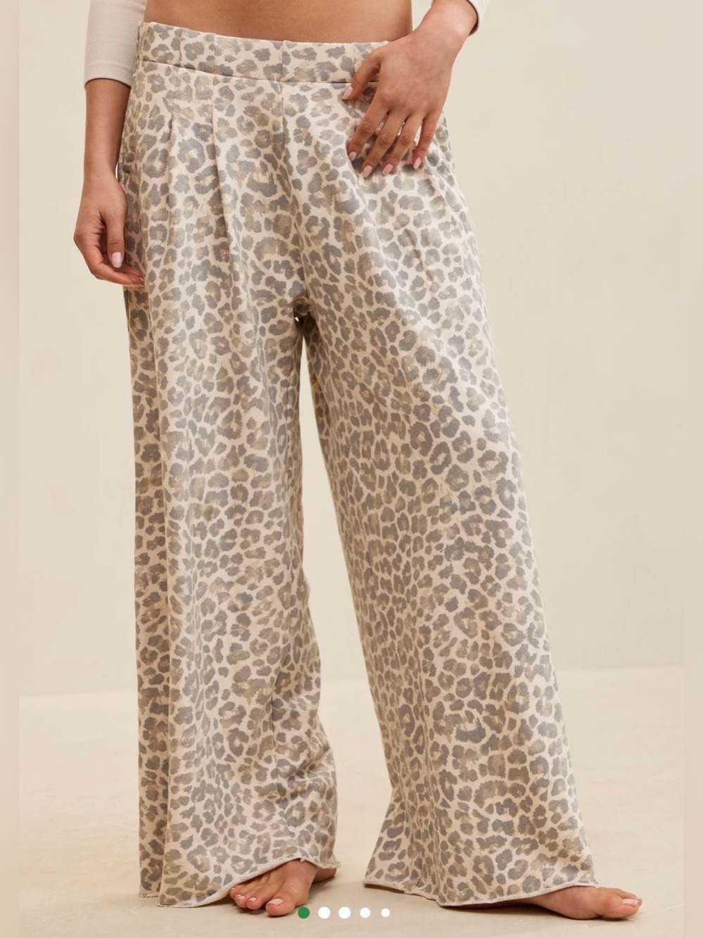 Aerie Sz Medium Leopard Cheetah  Street Trouser Sweatpant